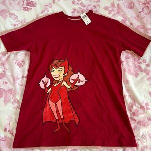 NWT Her Universe Boxlunch Wandavision Valentines Day double sided tshirt